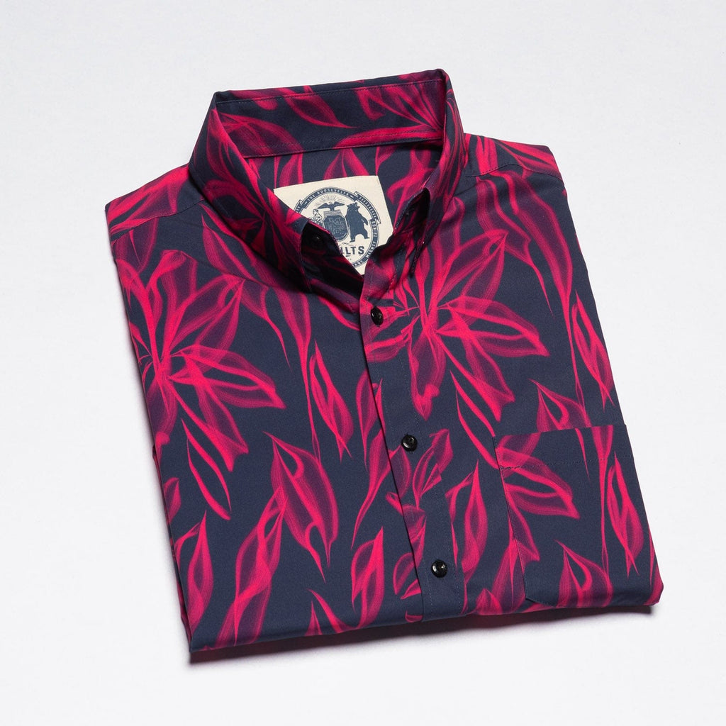 RSVLTS Ghost Palms KUNUFLEX Short Sleeve Shirt in Green — detail 10