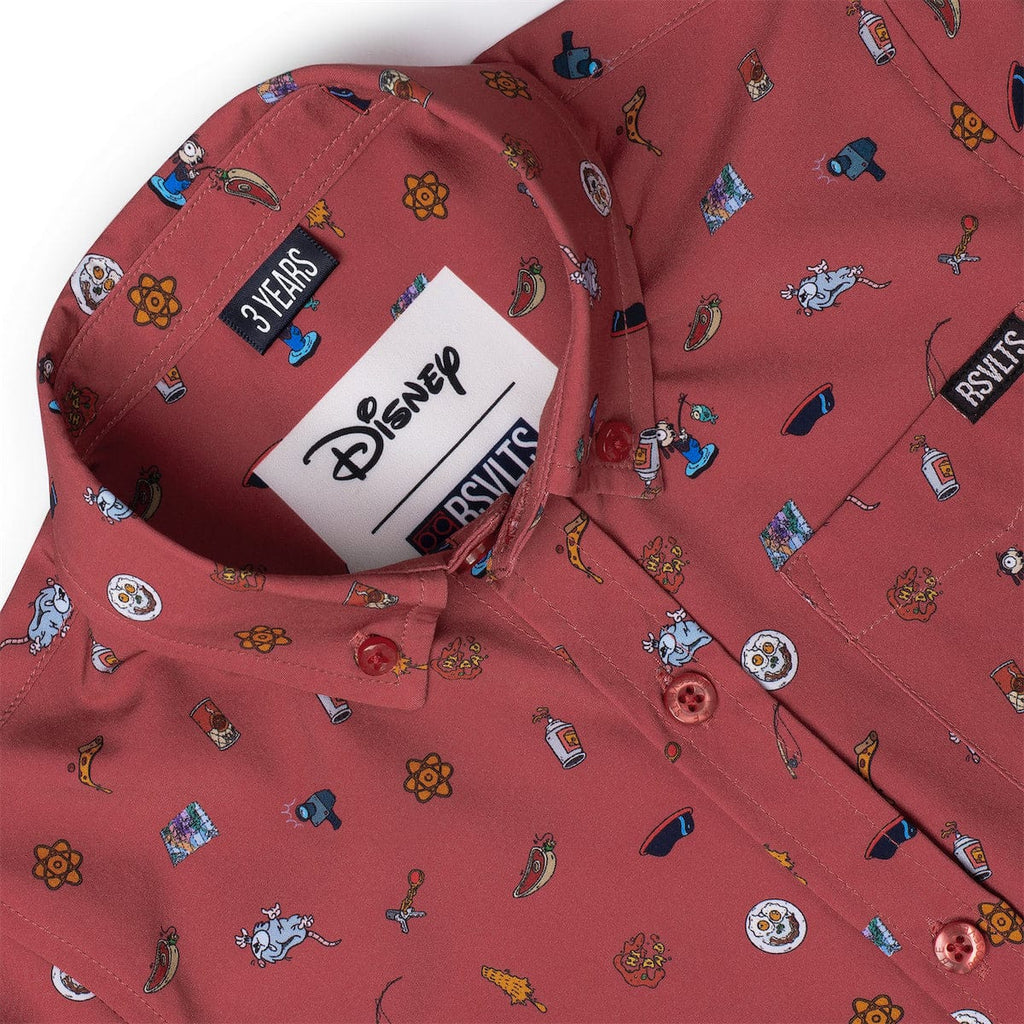RSVLTS Road Trip Trinkets Preschool KUNUFLEX Short Sleeve Shirt in Red — detail 4