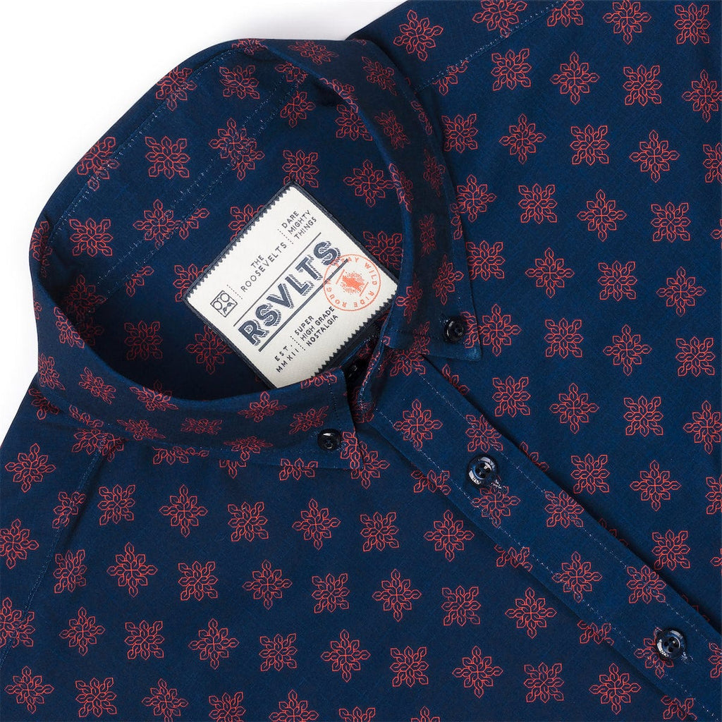 RSVLTS Cool S F KUNUFLEX Short Sleeve Shirt in Blue — detail 9