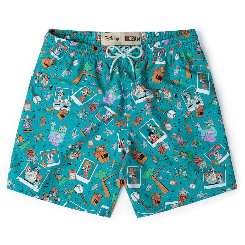 RSVLTS Lester’s Possum Park Hybrid Shorts in Green — front view