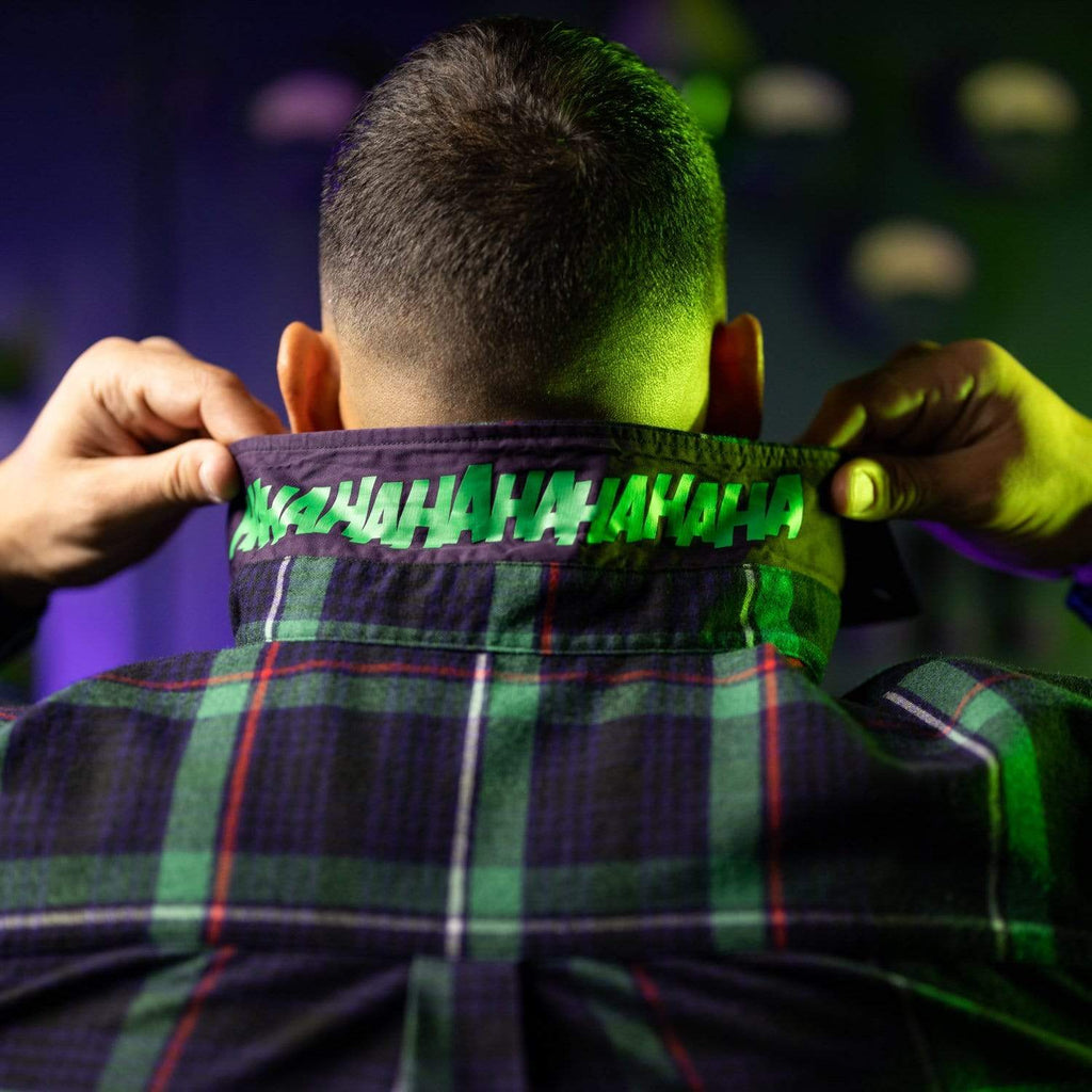RSVLTS The Joker BorlandFlex Long Sleeve Flannel in Black — detail 4