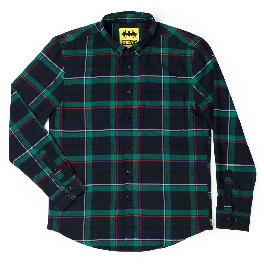 RSVLTS The Joker BorlandFlex Long Sleeve Flannel in Black — detail 3