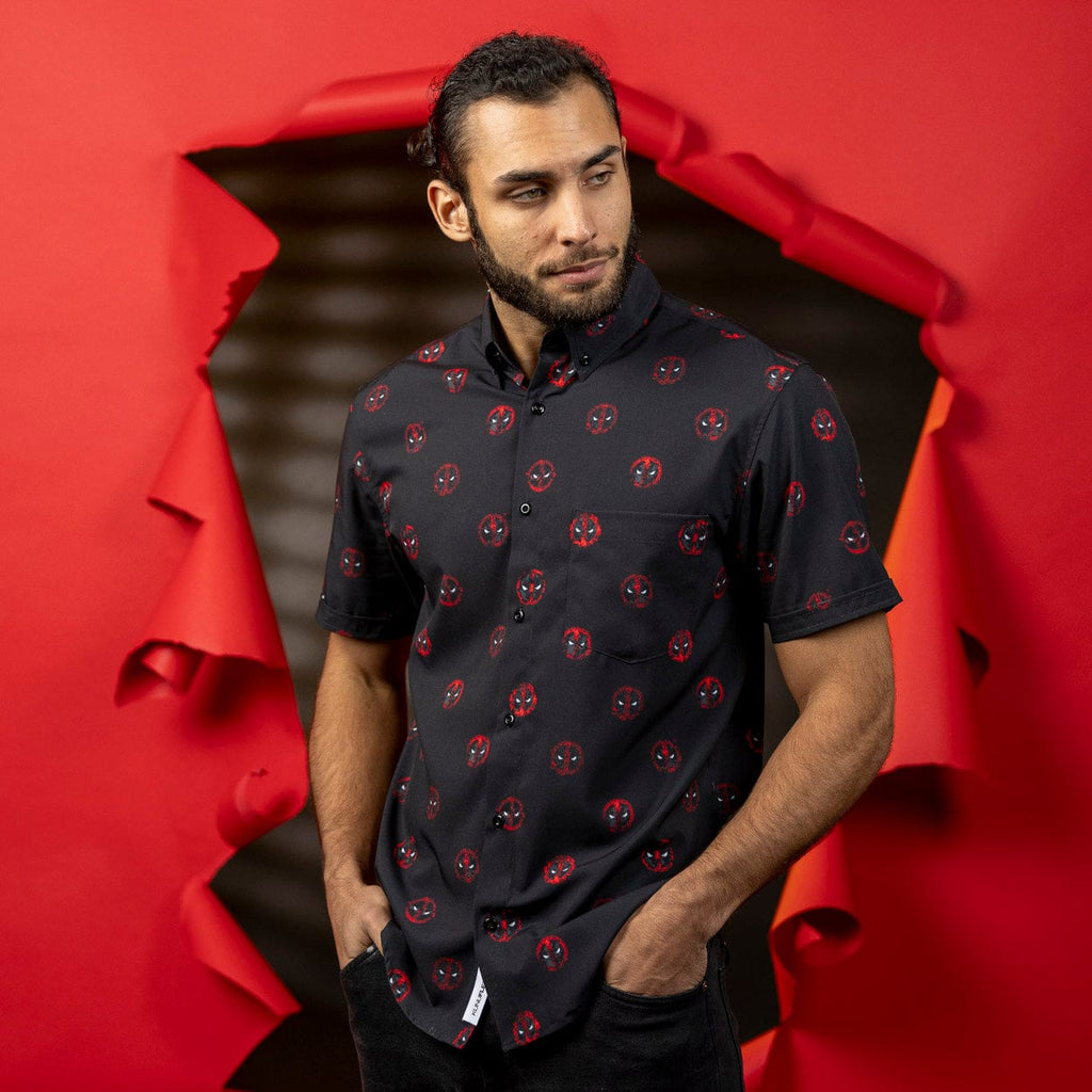 RSVLTS The Anti-Hero KUNUFLEX Short Sleeve Shirt in Black — detail 7