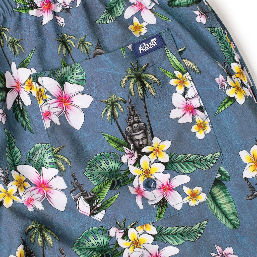 RSVLTS Wander Laos Hybrid Shorts in Gray — detail 3