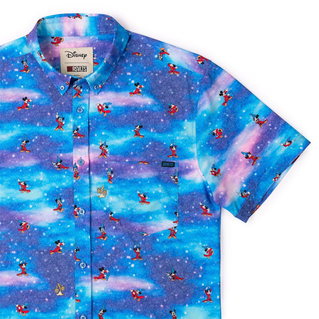 RSVLTS Lil Apprentices KUNUFLEX Short Sleeve Shirt in Blue — front view