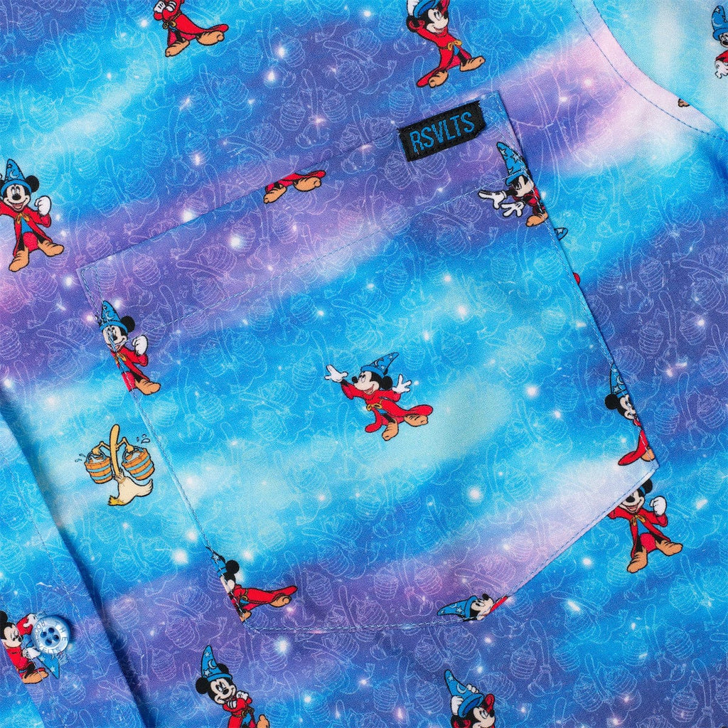 RSVLTS Lil Apprentices KUNUFLEX Short Sleeve Shirt in Blue — detail 9