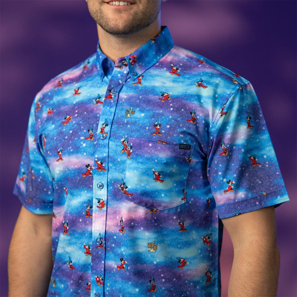 RSVLTS Lil Apprentices KUNUFLEX Short Sleeve Shirt in Blue — detail 5
