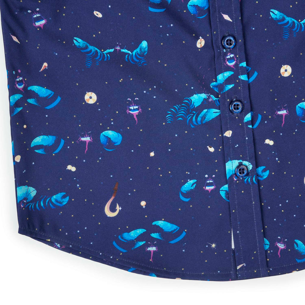 RSVLTS I’d Rather Be Shiny Preschool KUNUFLEX Short Sleeve Shirt in Blue — detail 4