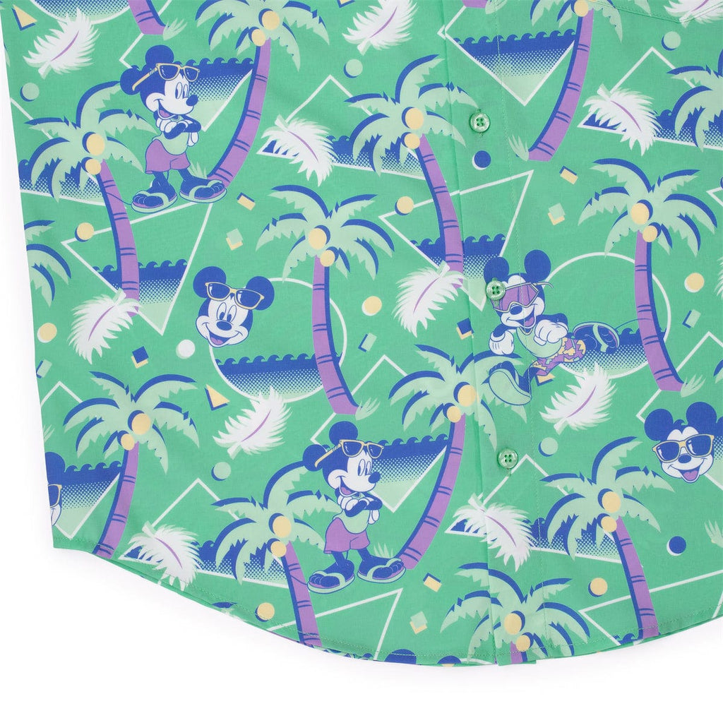 RSVLTS Cabana Mickey KUNUFLEX Short Sleeve Shirt in Green — detail 10