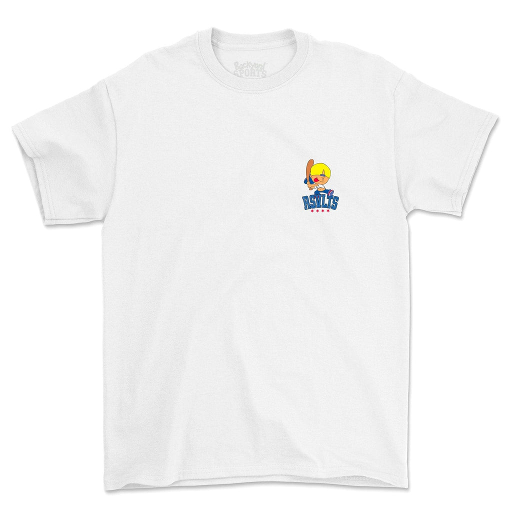 RSVLTS The Secret Weapon Crewneck Tee in White — detail 3
