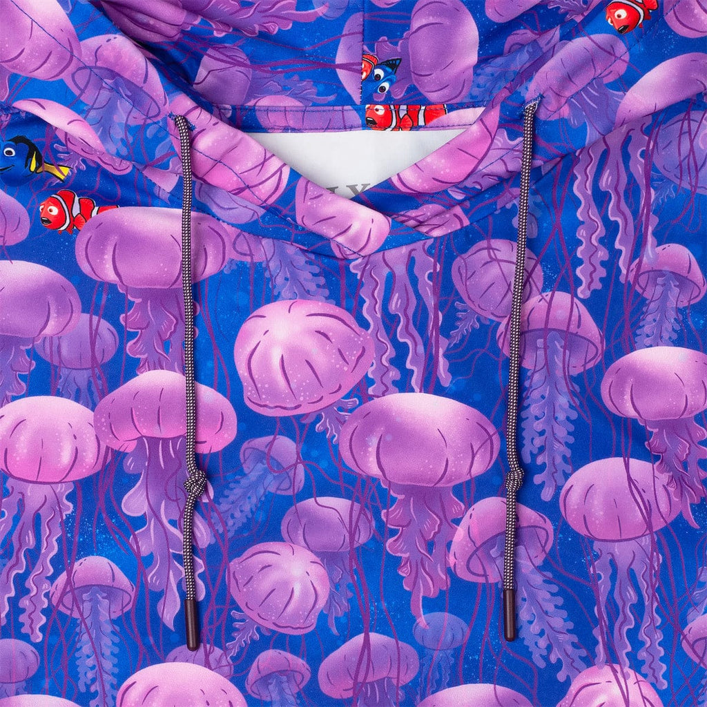 RSVLTS Jellyfish Performance Hoodie in Purple — detail 4