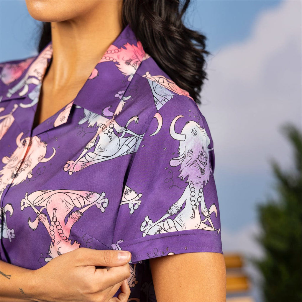 RSVLTS Ommmmm... Women's KUNUFLEX Short Sleeve Shirt in Multicolor — detail 8