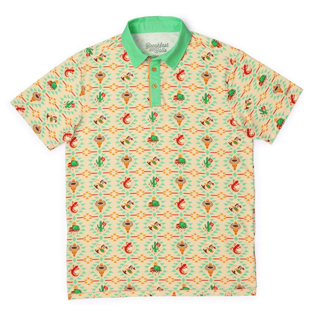 RSVLTS Par-Tee Time! All-Day Polo in Yellow — front view