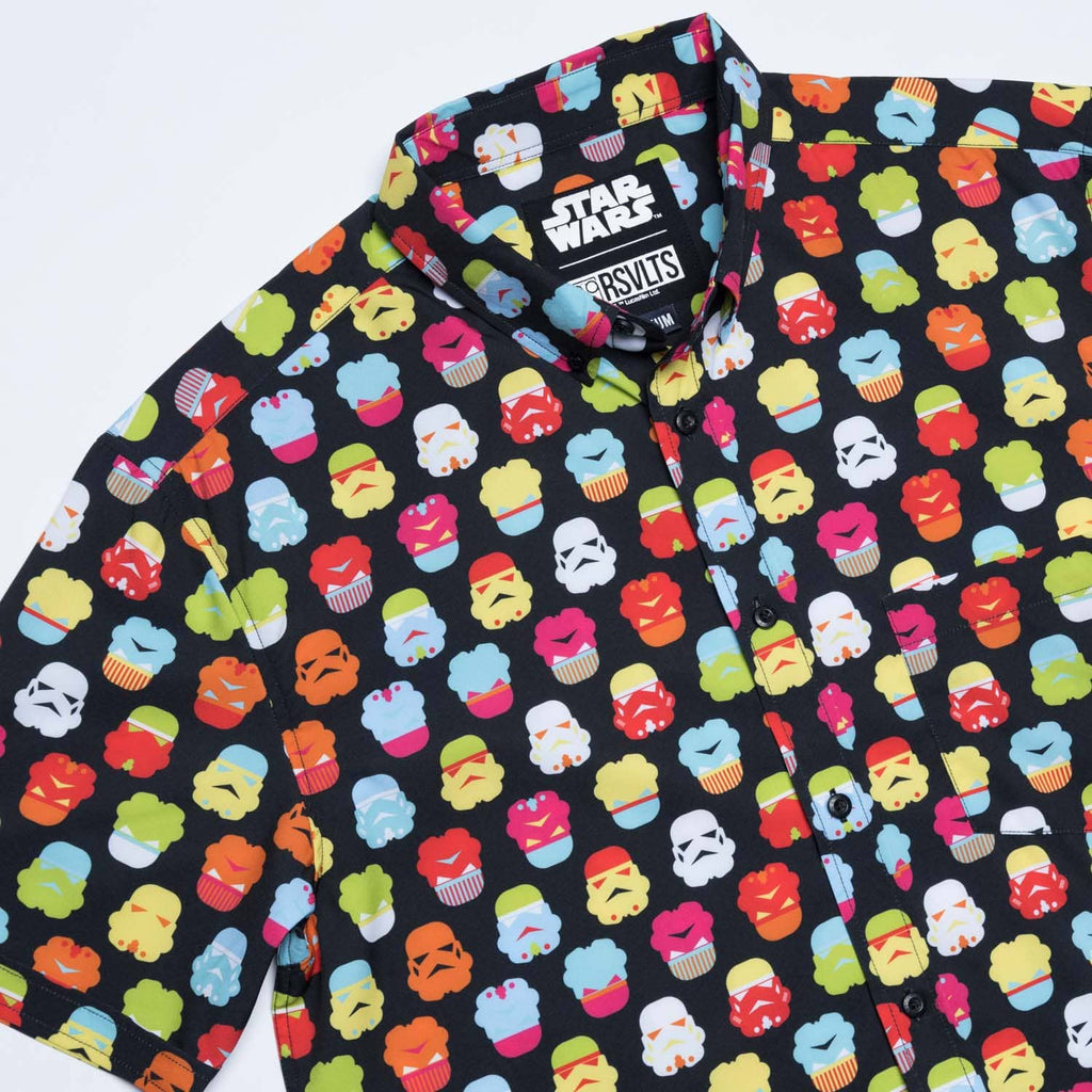 RSVLTS Technicolor Troopers KUNUFLEX Short Sleeve Shirt in Multicolor — detail 9