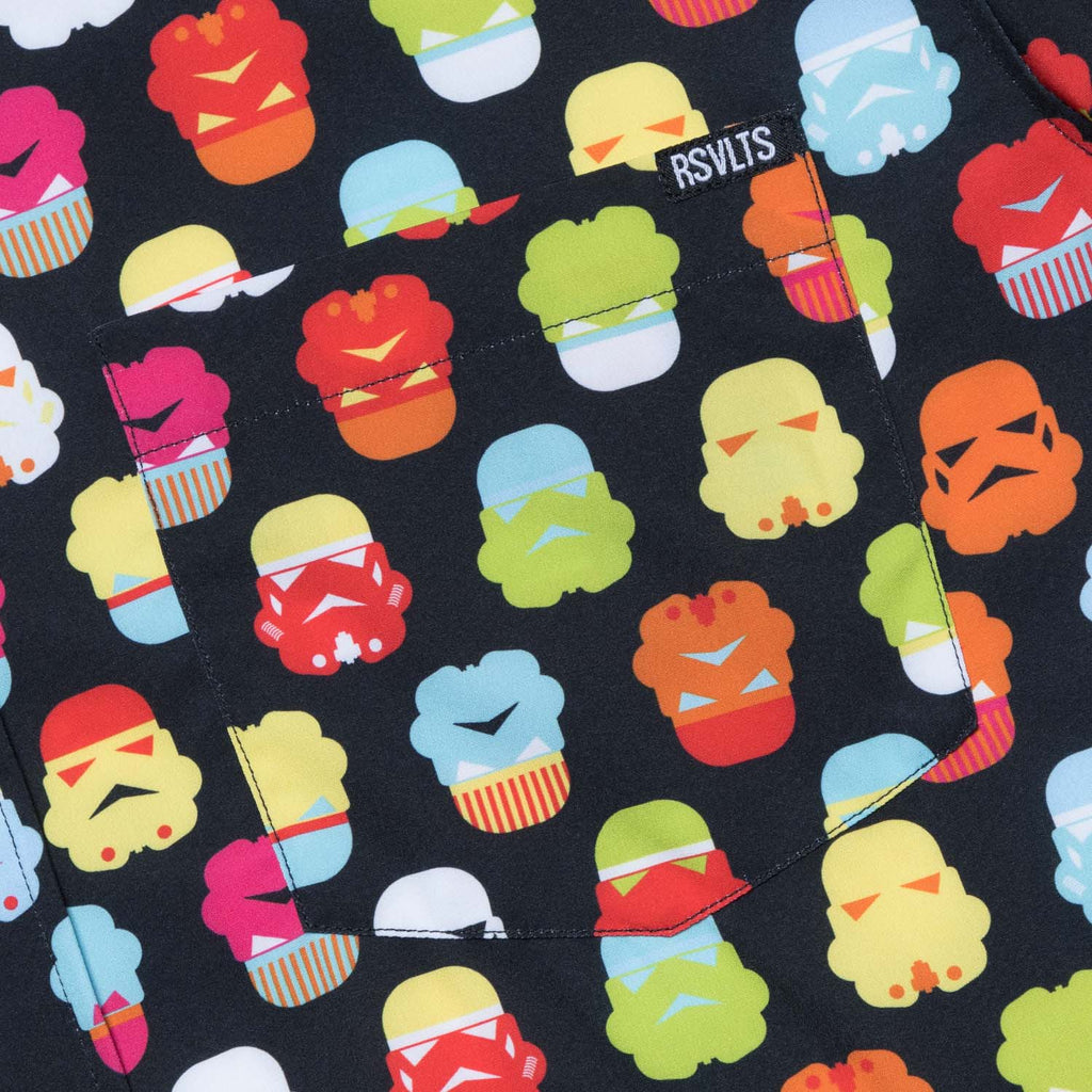 RSVLTS Technicolor Troopers KUNUFLEX Short Sleeve Shirt in Multicolor — detail 6
