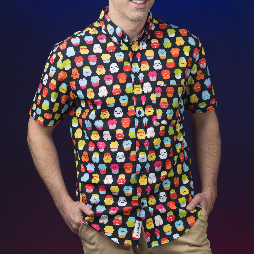RSVLTS Technicolor Troopers KUNUFLEX Short Sleeve Shirt in Multicolor — detail 2