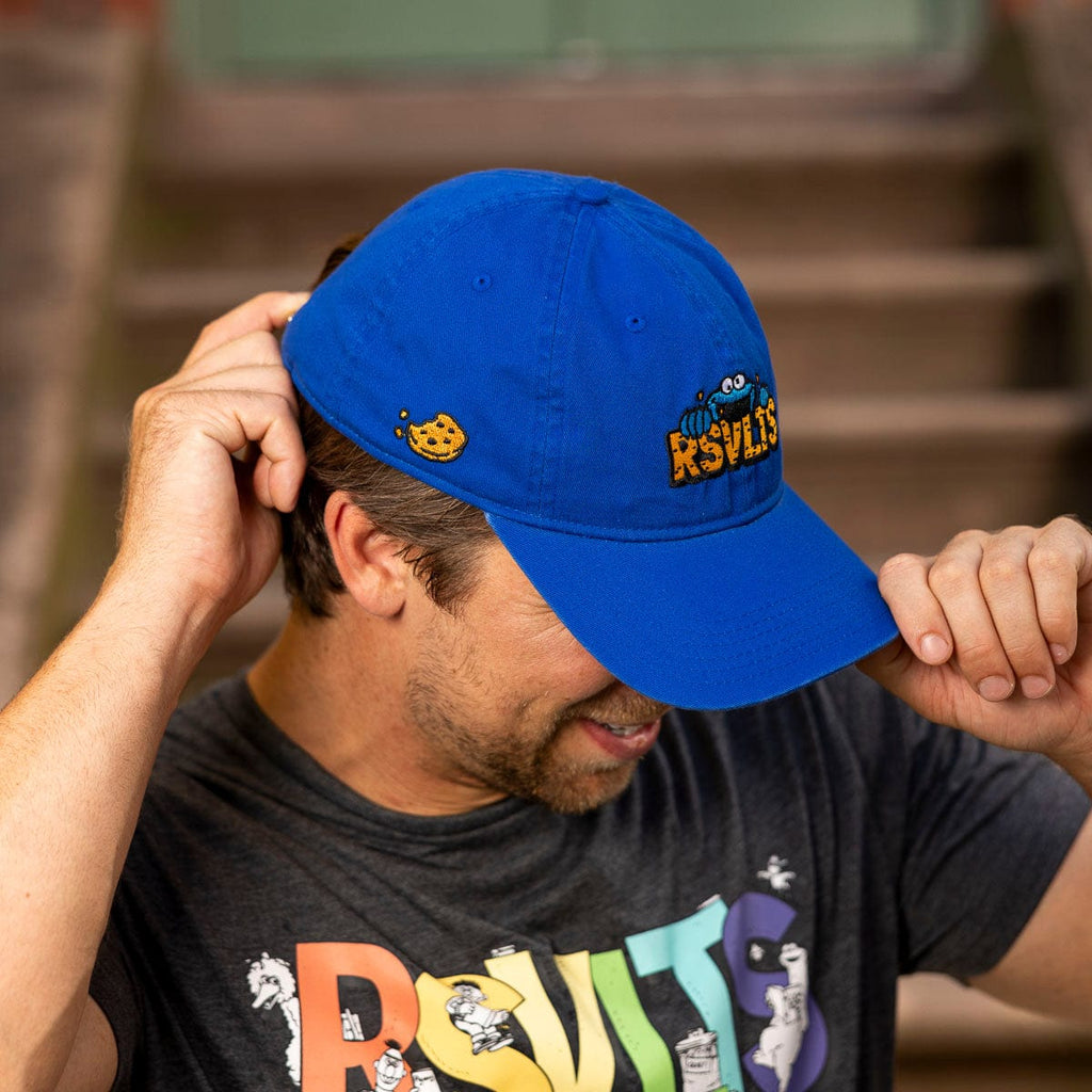 RSVLTS Me Want Cookie! Dad Hat in Blue — detail 4