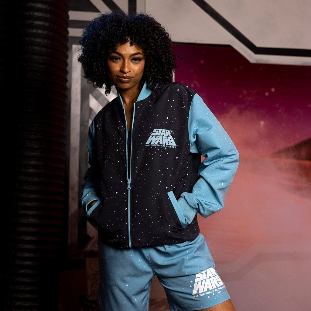RSVLTS Retro ‘77 Reversible Bomber Jacket in Black — detail 9