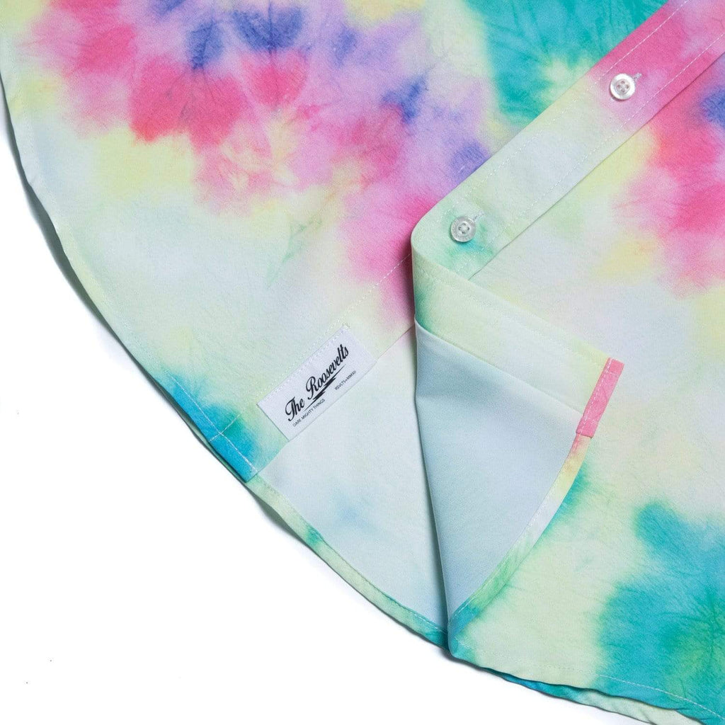 RSVLTS Sunburst Afternoon KUNUFLEX Short Sleeve Shirt in Multicolor — detail 7