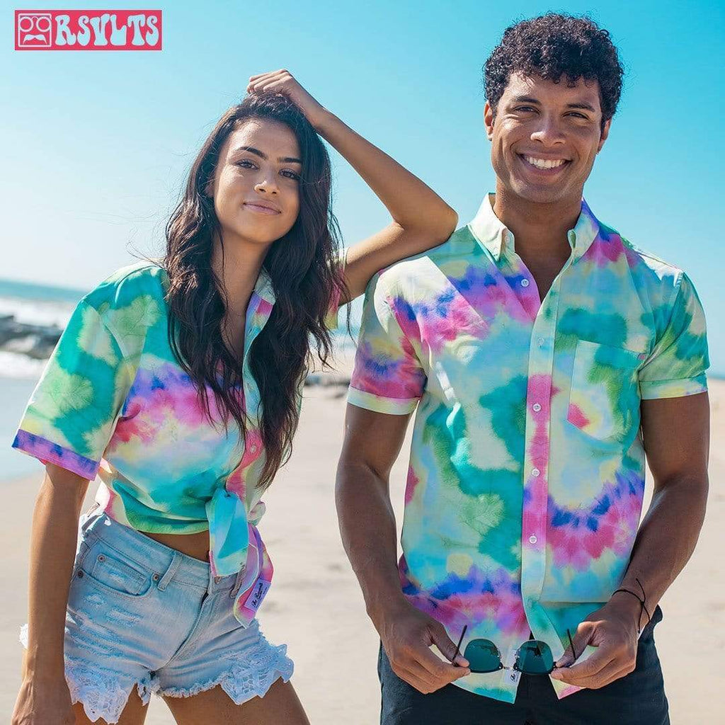 RSVLTS Sunburst Afternoon KUNUFLEX Short Sleeve Shirt in Multicolor — detail 2