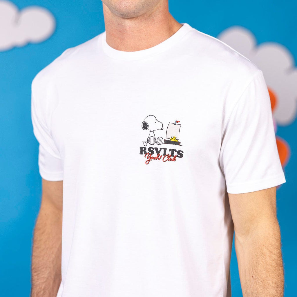 RSVLTS Sailin' Away Crewneck Tee in White — detail 2