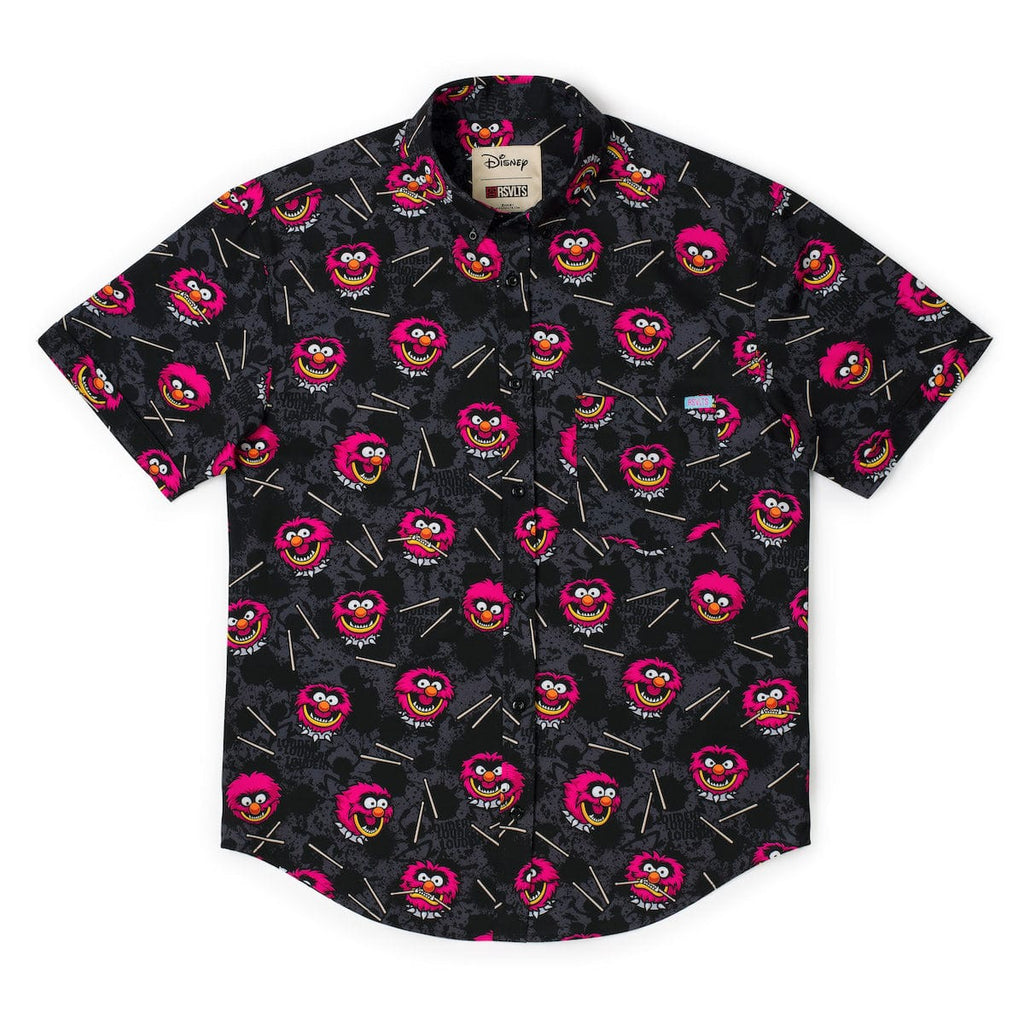 RSVLTS RAHHHHH!!! KUNUFLEX Short Sleeve Shirt in Black — detail 7