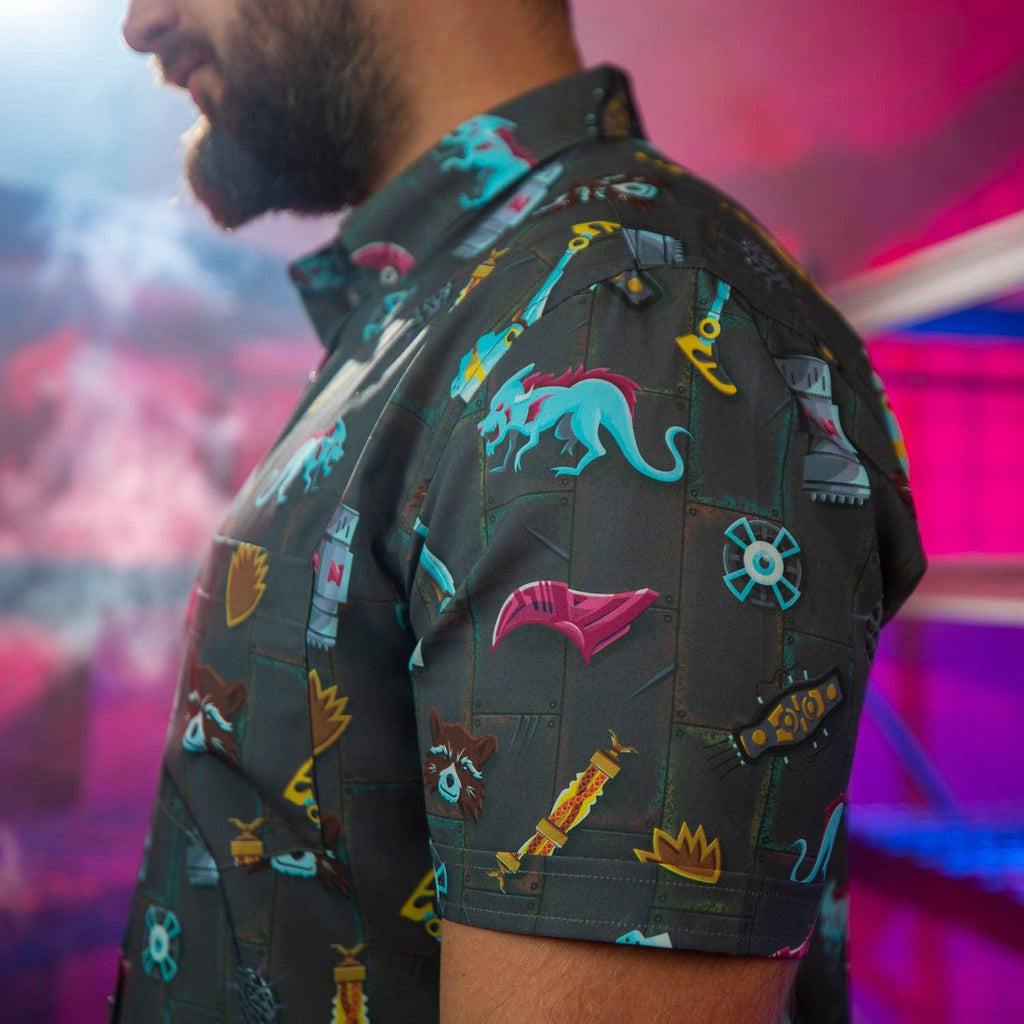 RSVLTS Jailbreak KUNUFLEX Short Sleeve Shirt in Green — detail 10
