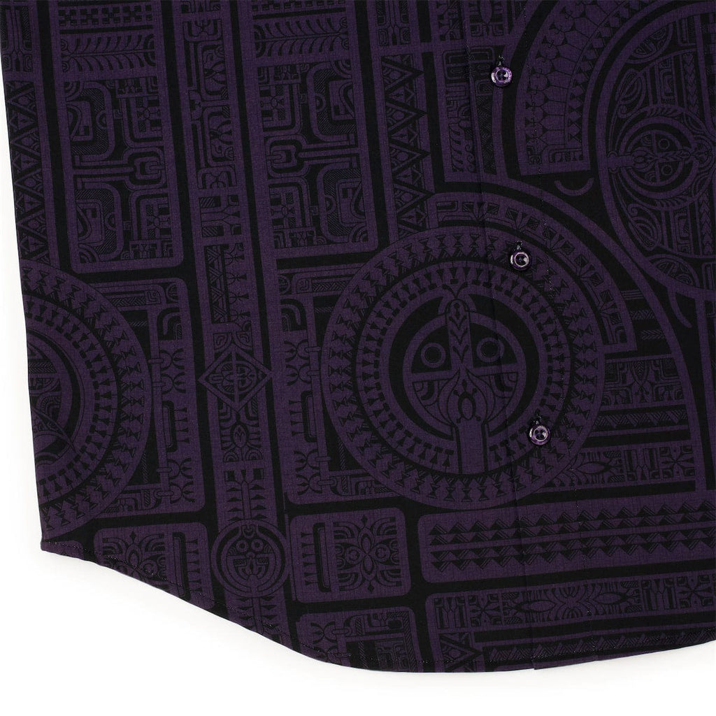 RSVLTS Taerea Tatau KUNUFLEX Short Sleeve Shirt in Black — detail 9