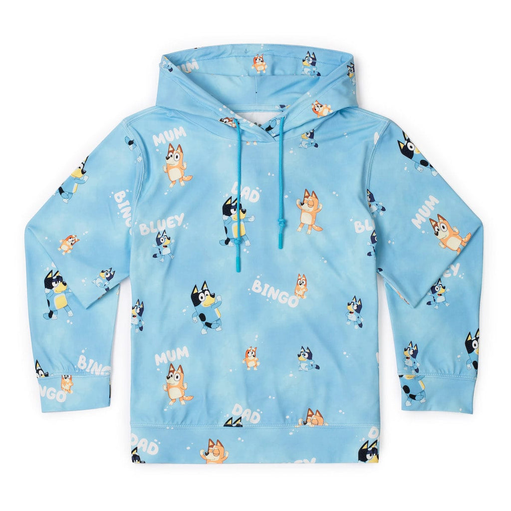 RSVLTS Meet the Heelers Youth Performance Hoodie in Blue — front view