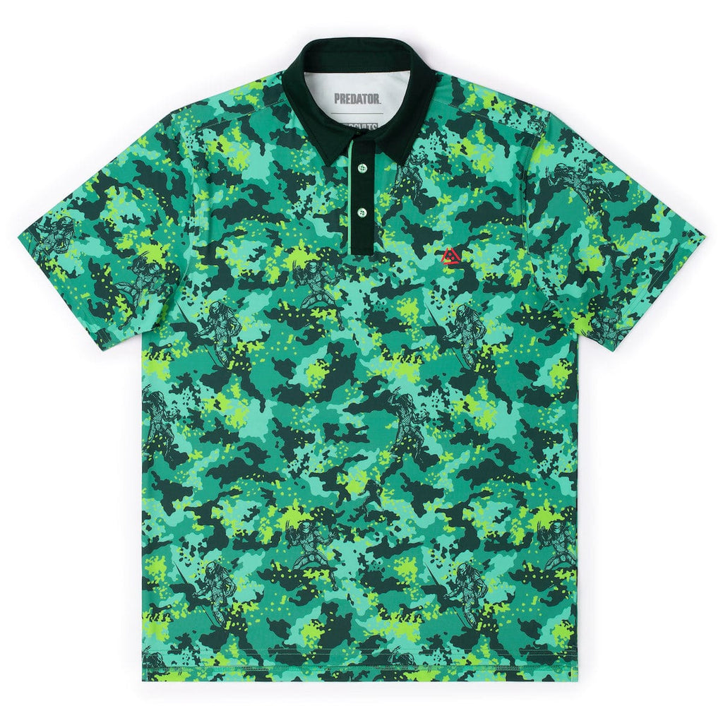 RSVLTS The Jungle Camo Live All-Day Polo — front view