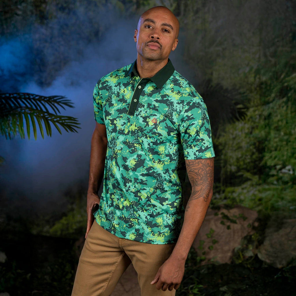 RSVLTS The Jungle Camo Live All-Day Polo — detail 3