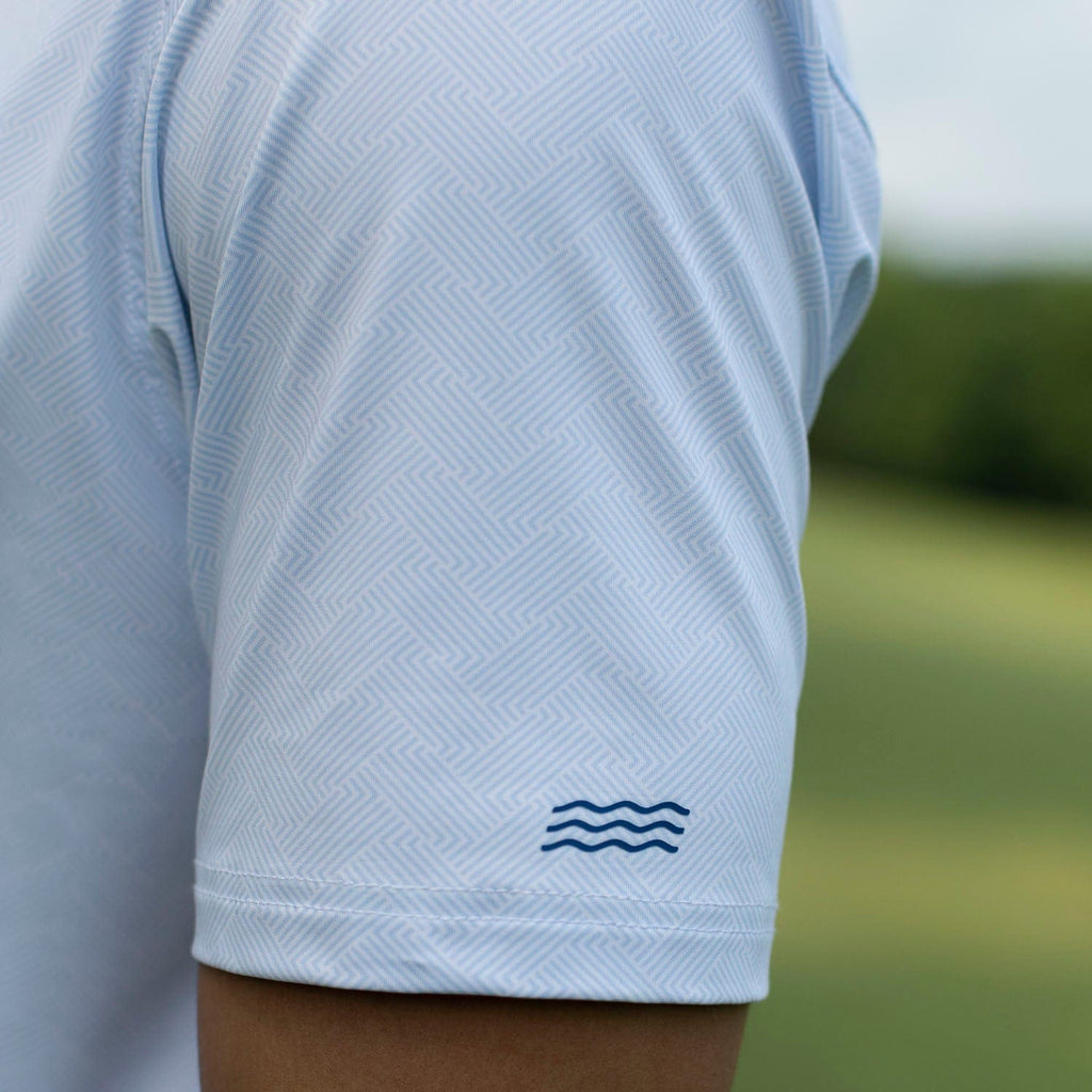 RSVLTS Broad Stripes All-Day Polo in White — detail 3