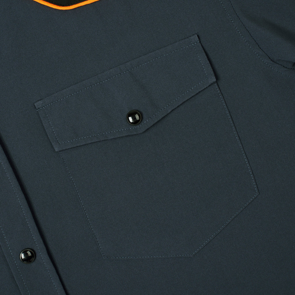 RSVLTS EST. 1886 Roper Short Sleeve Shirt in Black — detail 10