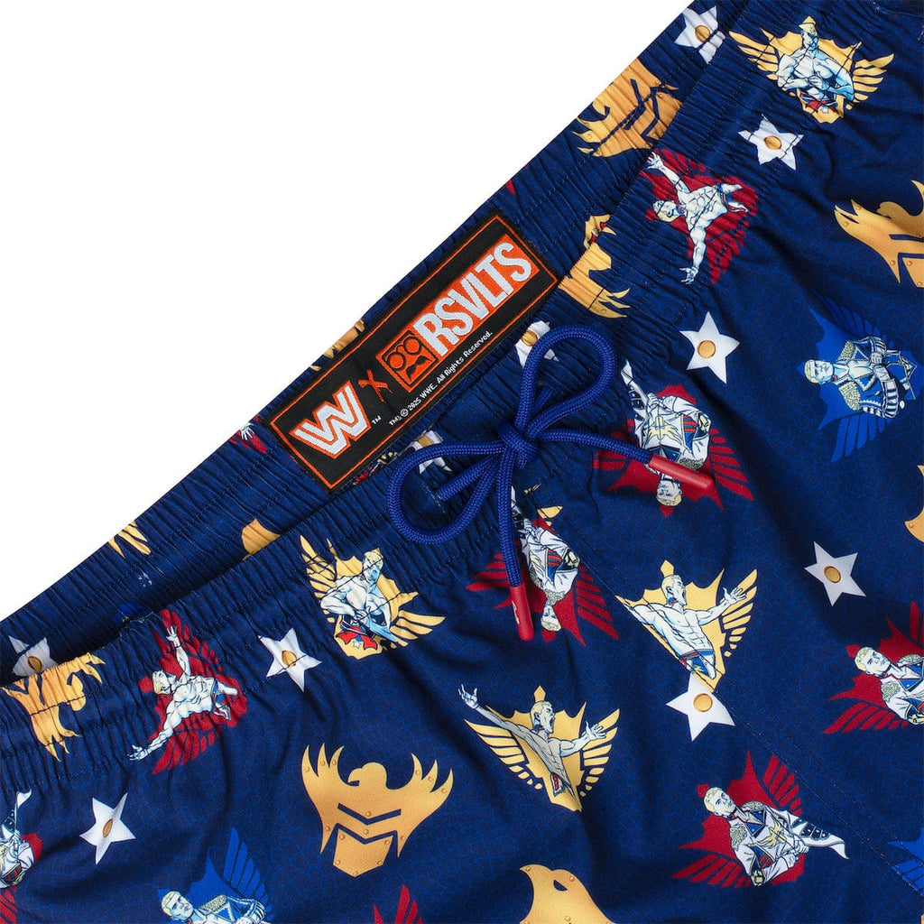 RSVLTS Rhode to Glory Hybrid Shorts in Blue — detail 5