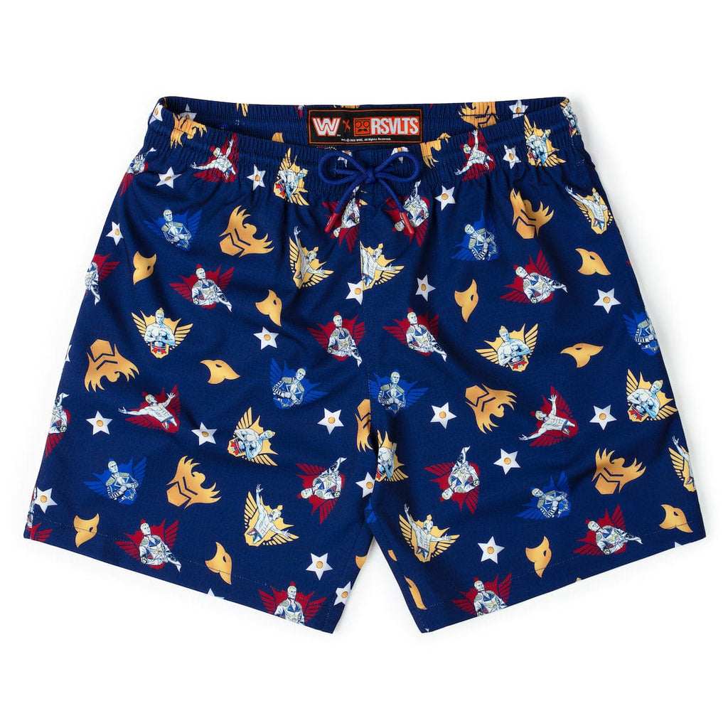 RSVLTS Rhode to Glory Hybrid Shorts in Blue — front view