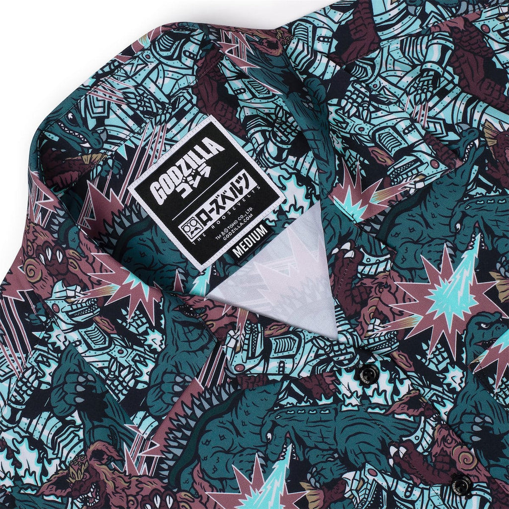 RSVLTS Monsters and Mecha Women's KUNUFLEX Short Sleeve Shirt in Brown — detail 5