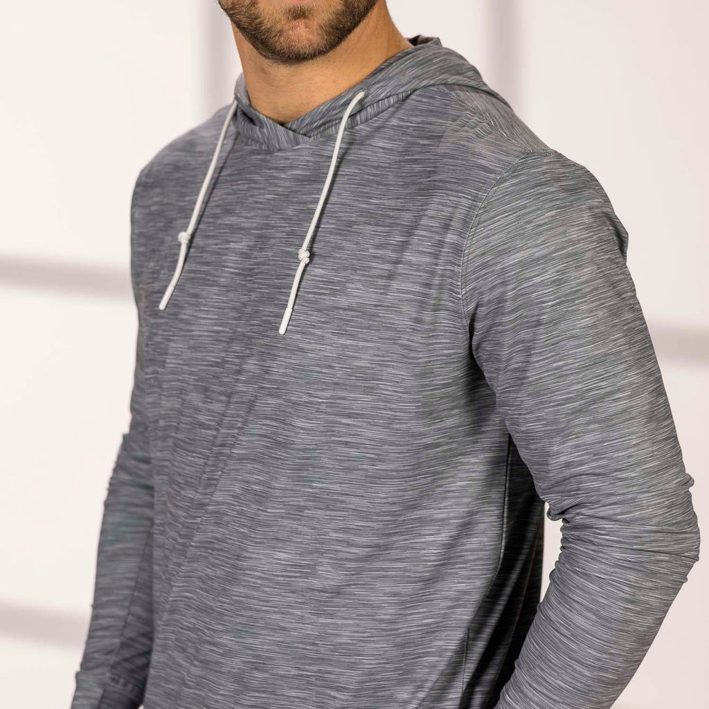 RSVLTS Extreme Tundra Performance Hoodie in Gray — front view