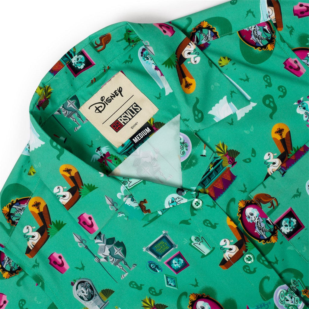 RSVLTS After-Life of the Party Women's KUNUFLEX Short Sleeve Shirt in Green — detail 5
