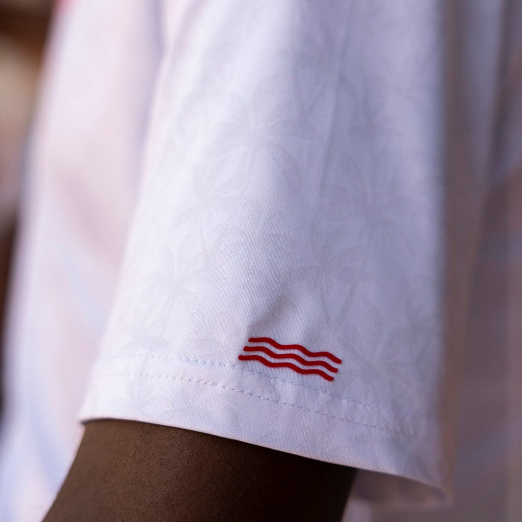 RSVLTS Droppin’ Palms All-Day Polo in White — detail 9