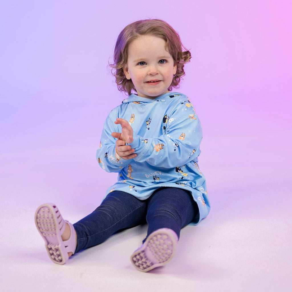 RSVLTS Meet the Heelers Preschool Performance Hoodie in Blue — front view