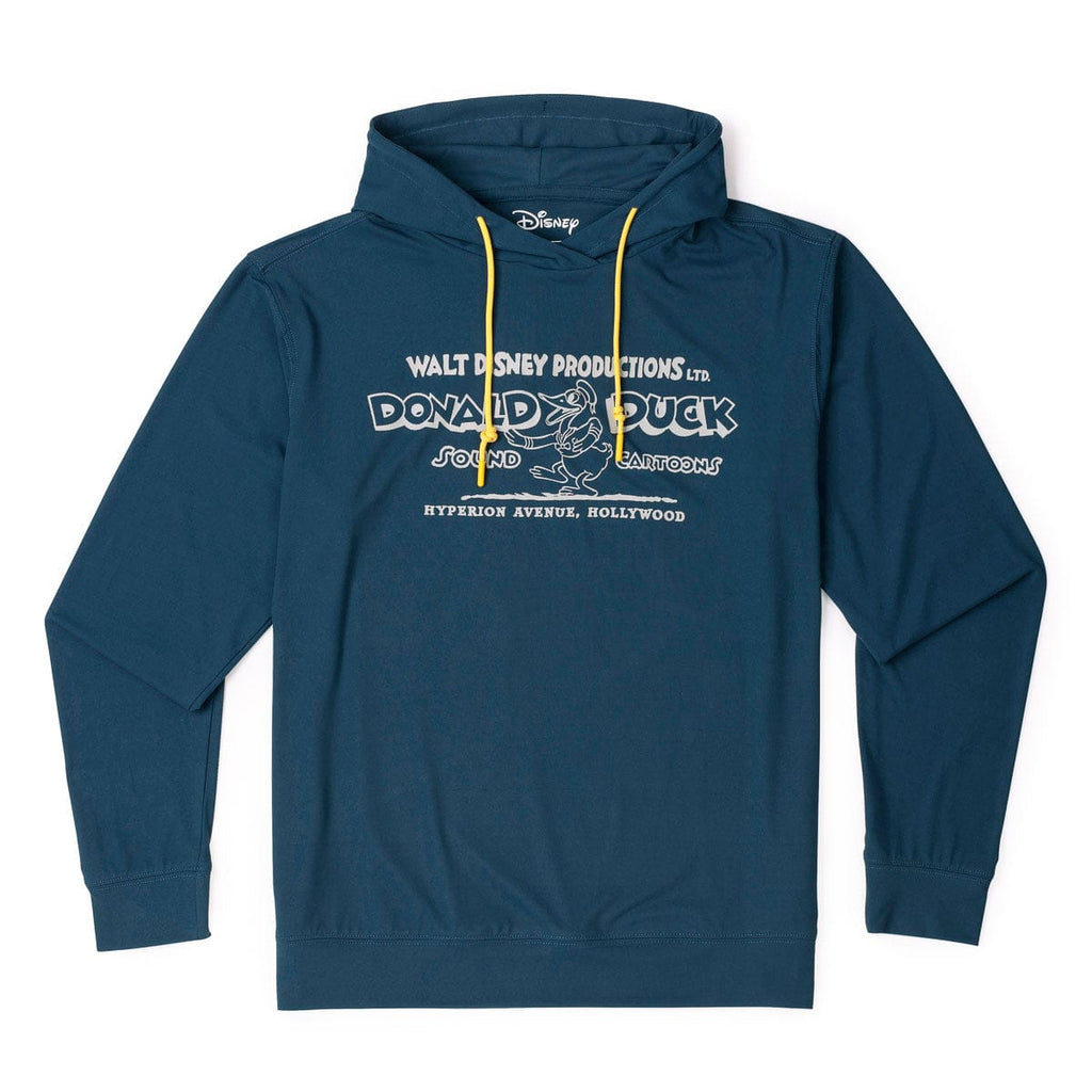 RSVLTS Quackin’ Around Performance Hoodie in Blue — front view