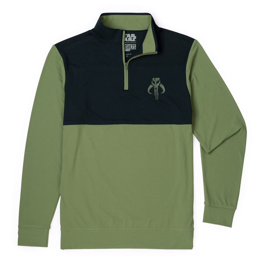 RSVLTS Mandalore Quarter Zip in Green — front view