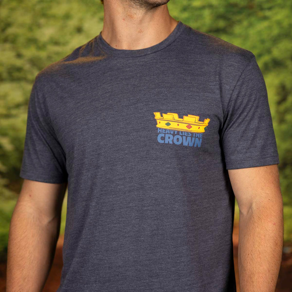 RSVLTS Heavy Lies The Crown Crewneck Tee in Gray — detail 5