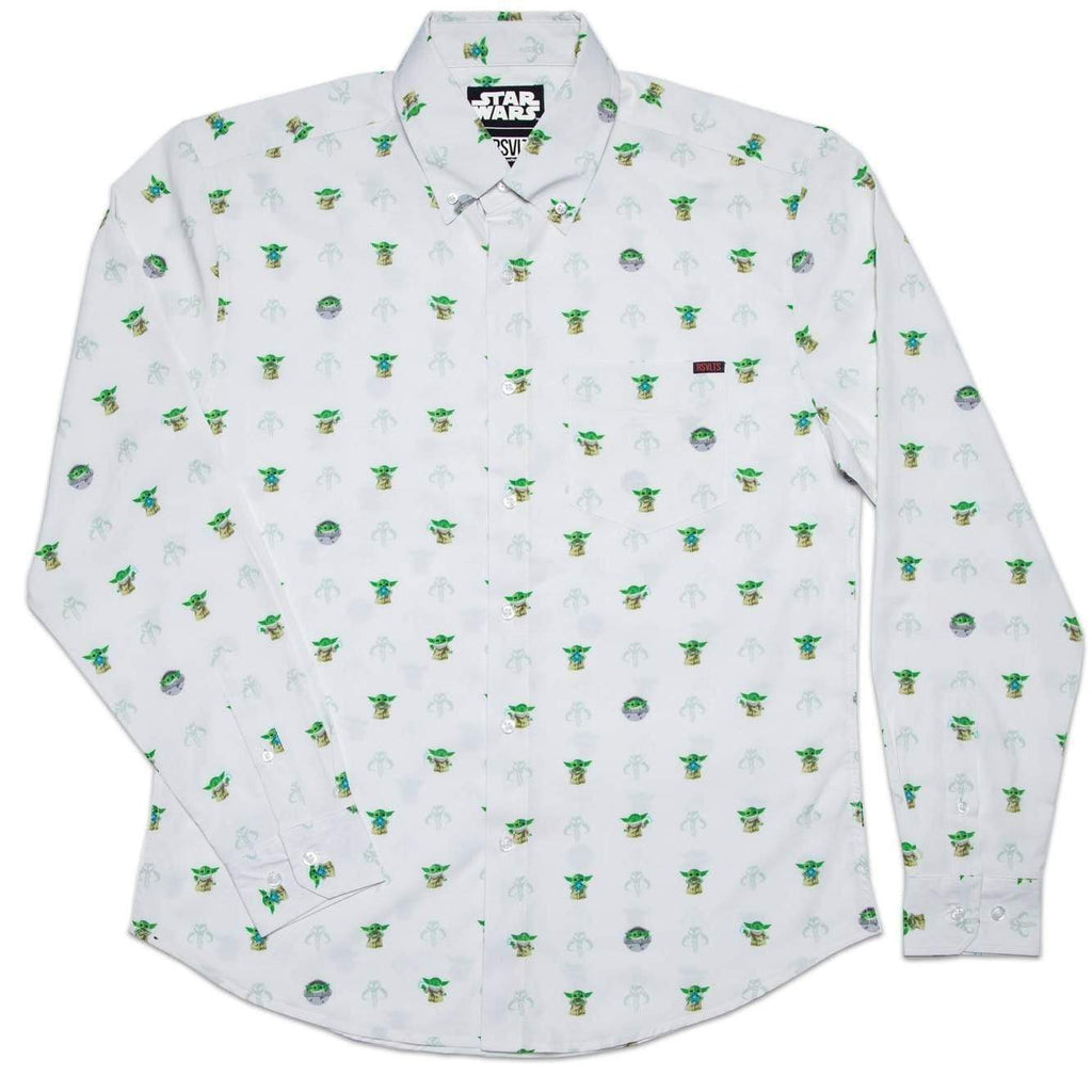 RSVLTS The Child Long Sleeve Shirt in White — front view
