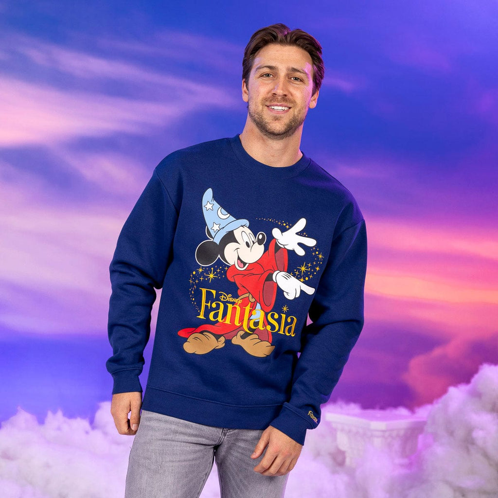 RSVLTS Magic Mickey Crewneck Sweatshirt in Blue — detail 6