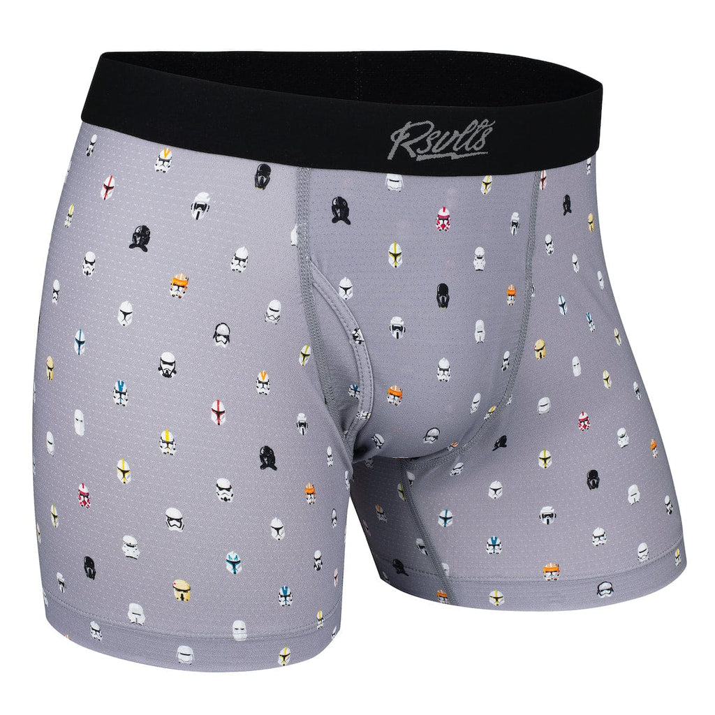 RSVLTS Lil Troopers Single-Pack Boxer Briefs in Gray — front view