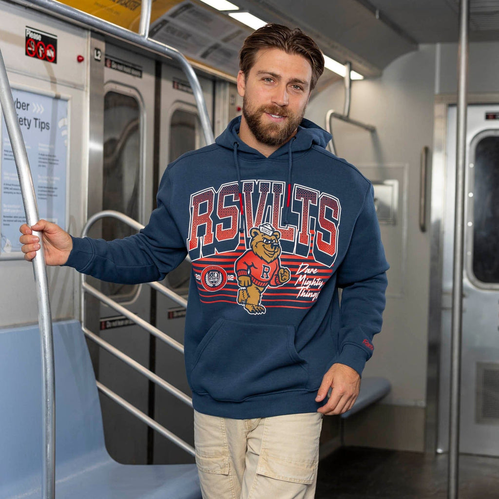 RSVLTS Mascot March Classic Hoodie in Blue — detail 7