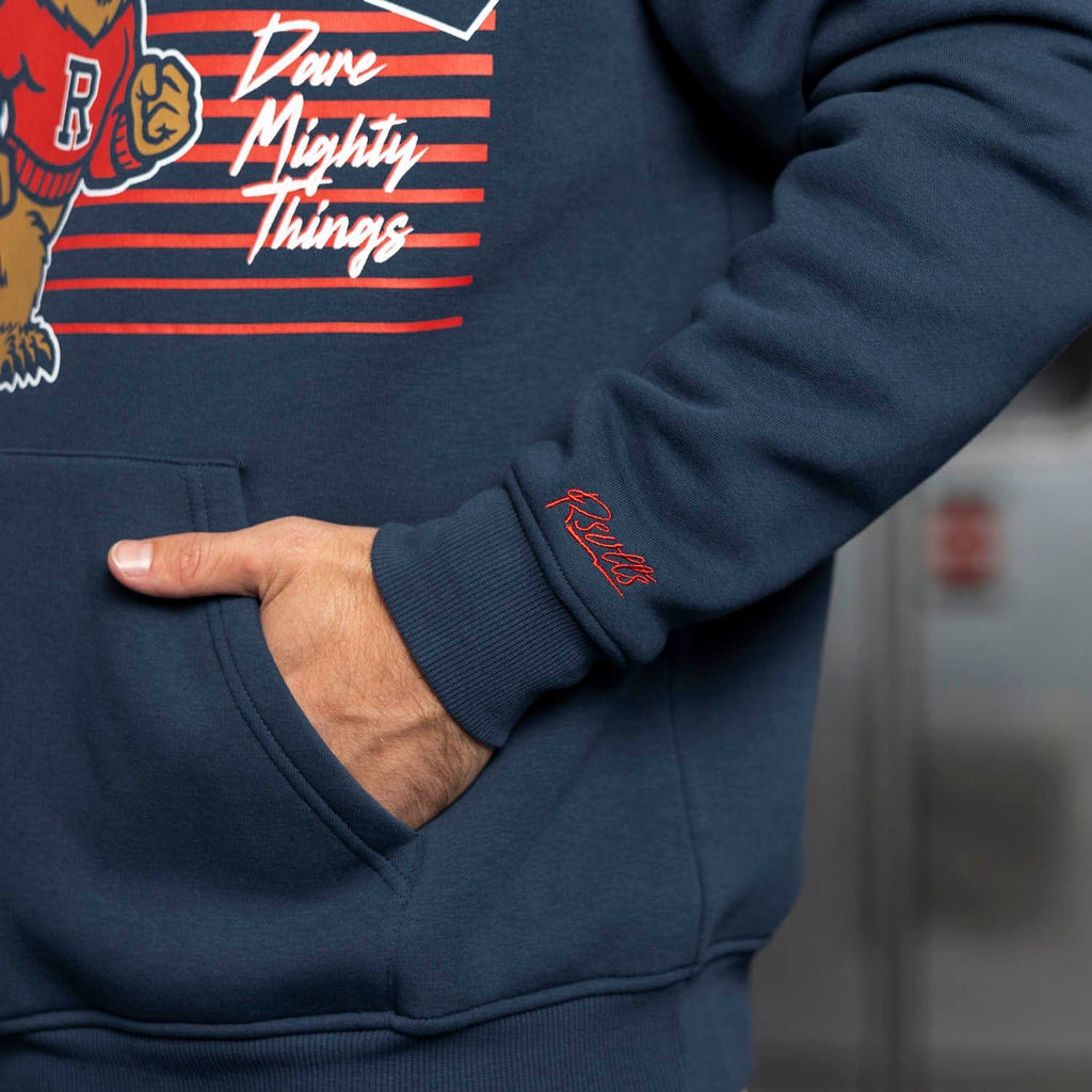 RSVLTS Mascot March Classic Hoodie in Blue — detail 8