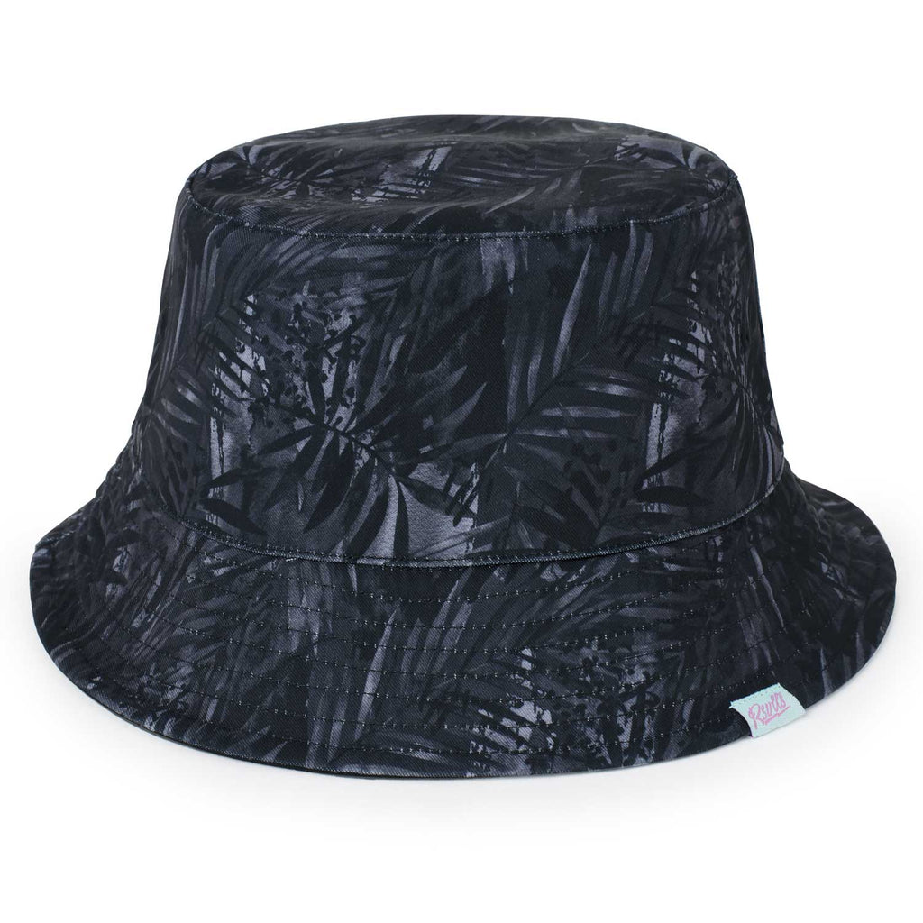 RSVLTS Midnight Chill Bucket Hat in Black — front view