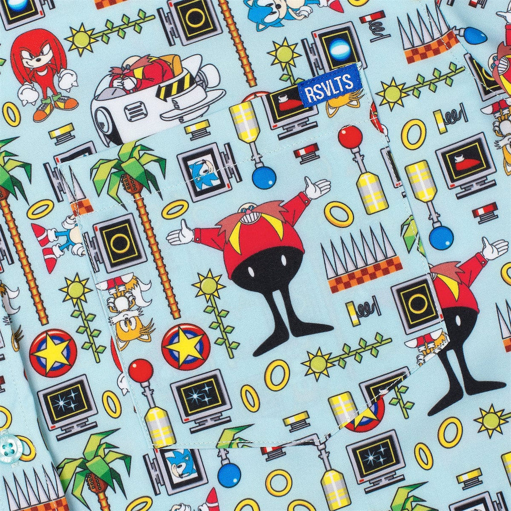 RSVLTS Sonic Essentials KUNUFLEX Short Sleeve Shirt in Multicolor — detail 6